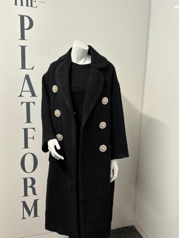 EDWARD ACHOUR PARIS BLACK COAT